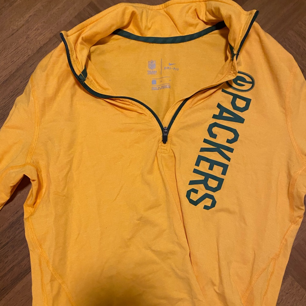 Packers dri-fit Nike zip up